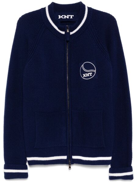  Kiton Chaqueta Con Parche Del Logo - Azul 