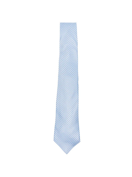  Kiton Corbata Con Motivo Micro - Azul 