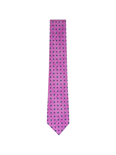  Kiton Corbata De Seda Con Estampado Floral - Rosa 