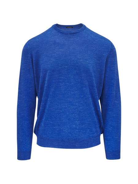  Kiton Jersey Con Cuello Redondo - Azul 