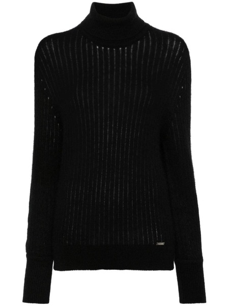  Kiton Jersey Con Cuello Vuelto - Negro 