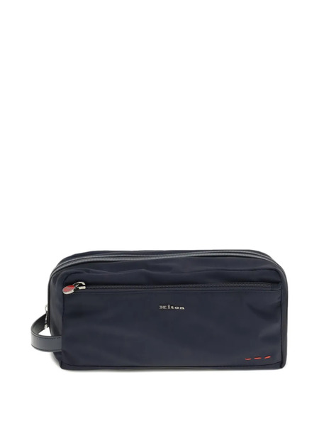  Kiton Neceser Con Letras Del Logo - Azul 