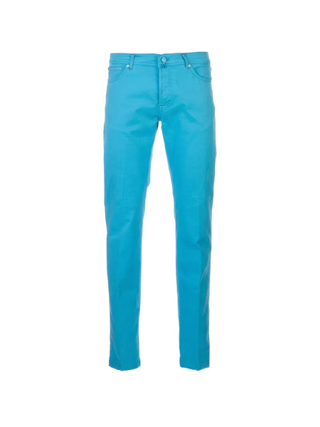  Kiton Pantalones Slim - Azul 
