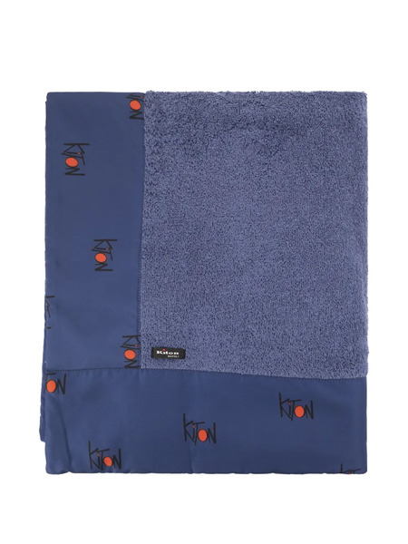  Kiton Toalla De Playa Con Logo - Azul 