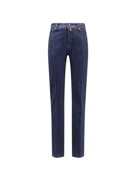  Kiton Vaqueros Con Trabillas - Azul 