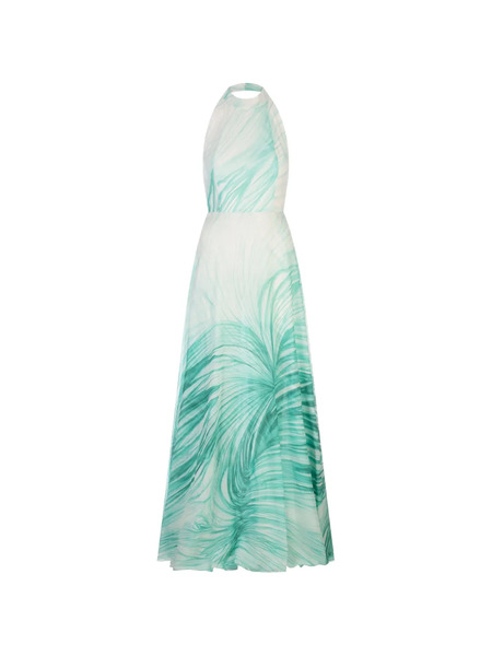  Kiton Vestido Largo Con Estampado Floral - Blanco 