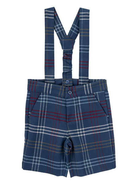  Knot Bermudas Booker A Cuadros - Azul 