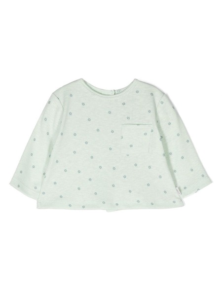  Knot Blusa Teddy Con Bolsillo De Parche - Verde 