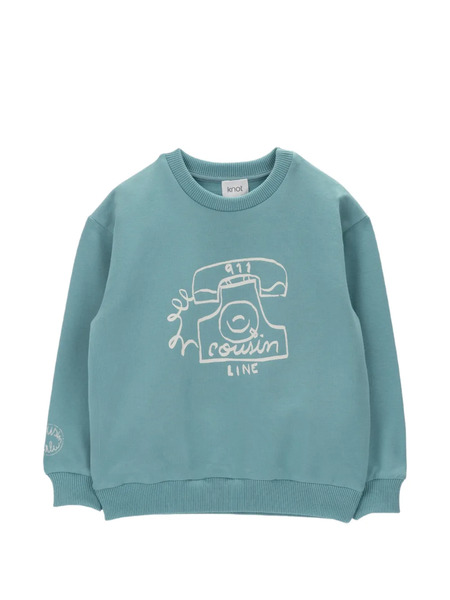  Knot Sudadera Con Estampado Cousin - Azul 