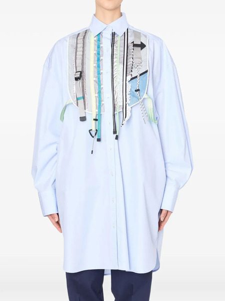  Kolor Camisa A Paneles - Azul 