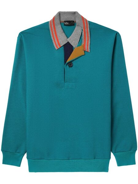  Kolor Polo Con Detalle Patchwork - Azul 