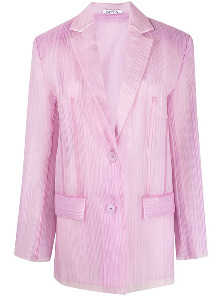  Krizia Blazer Con Botones - Rosa 