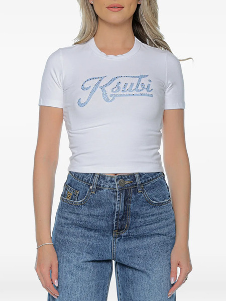  Ksubi Camiseta Bling Con Logo Estampado - Blanco 