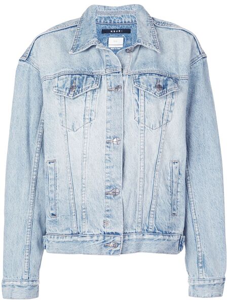 Ksubi Chaqueta Estilo Boxy Con Efecto Lavado - Azul 