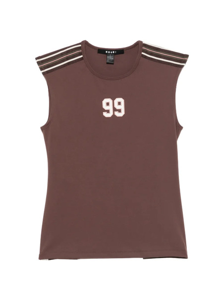  Ksubi Crew Neck Open-back Top - Marrón 
