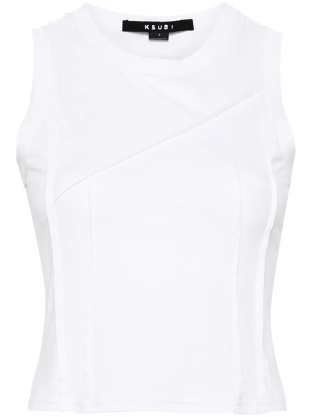  Ksubi Top Fragment Con Cuello Redondo - Blanco 