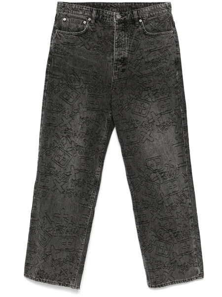  Ksubi Vaqueros Maxx Stencil Stitch - Negro 