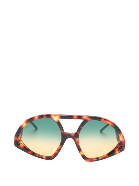  Kuboraum Gafas De Sol Con Montura Estilo Piloto - Marrón 