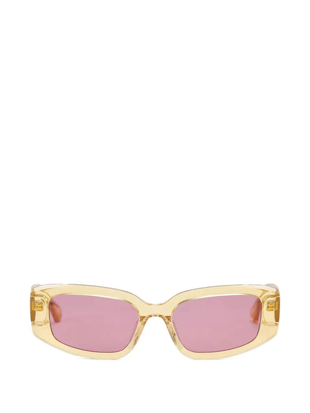  Kurt Geiger London Gafas De Sol Con Montura Rectangular - Amarillo 