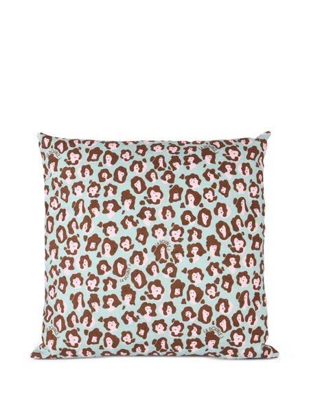  La Doublej Almohada Estampada - Azul 