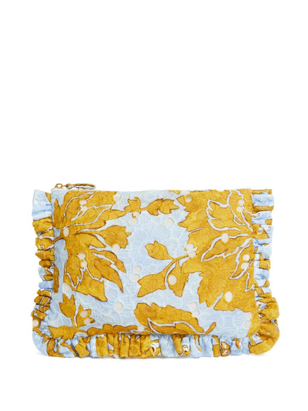  La Doublej Bolso De Mano Con Volantes Y Encaje Guipur - Amarillo 