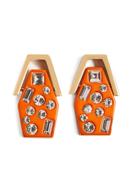  La Doublej Pendientes Swinging Portal - Naranja 