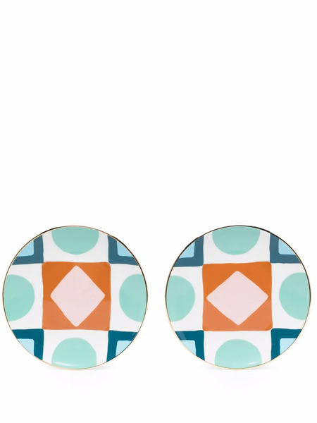  La Doublej Plato Diamond Dots - Azul 