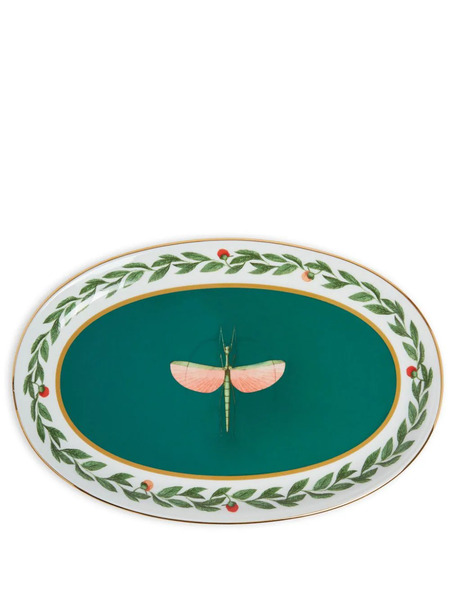  La Doublej Plato Libellula Ovalado - Blanco 