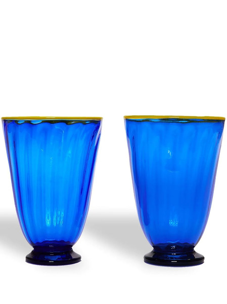  La Doublej Set De 2 Vasos Rainbow - Azul 