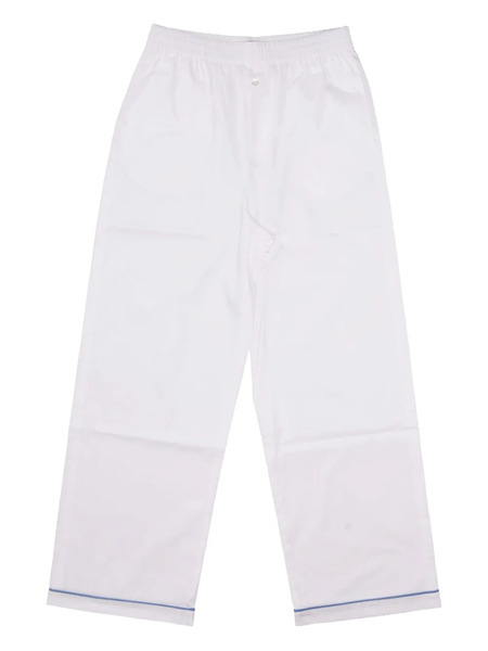  La Rose Pantalones De Algodón - Blanco 