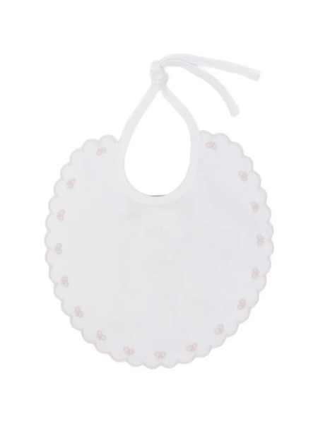  La Stupenderia Babero Bordado Festoneado - Blanco 