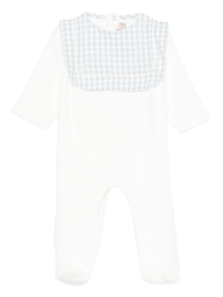 La Stupenderia Pelele A Cuadros Gingham - Blanco 