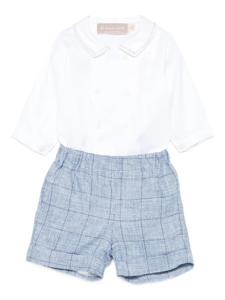 La Stupenderia Set De Dos Bermudas A Cuadros - Azul 