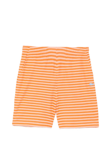  Lacoste Bermudas Horizontal A Rayas - Naranja 