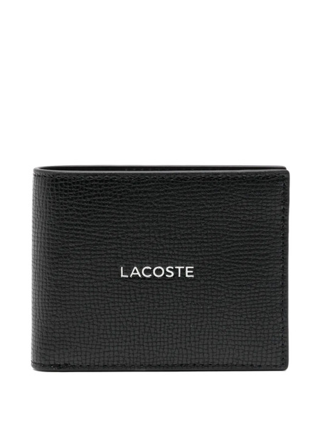  Lacoste Billetera Lisa - Negro 