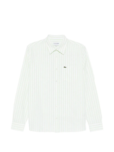  Lacoste Camisa A Rayas - Verde 