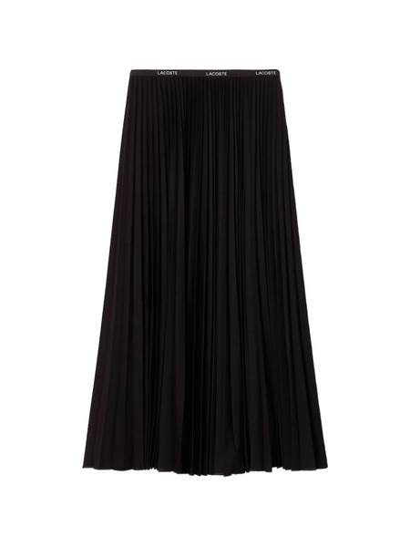  Lacoste Falda Larga Plisada - Negro 