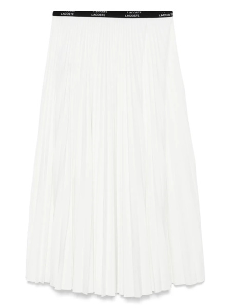  Lacoste Falda Midi Plisada - Blanco 