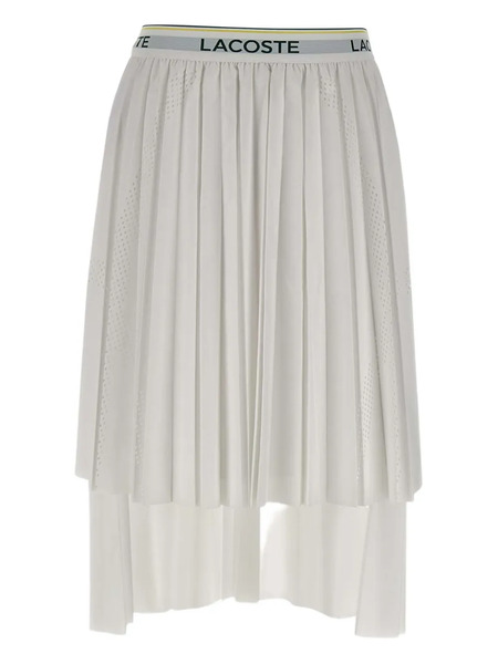  Lacoste Falda Midi Plisada - Blanco 
