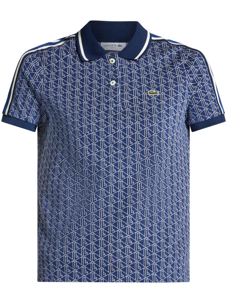  Lacoste Polo Con Logo Bordado - Azul 