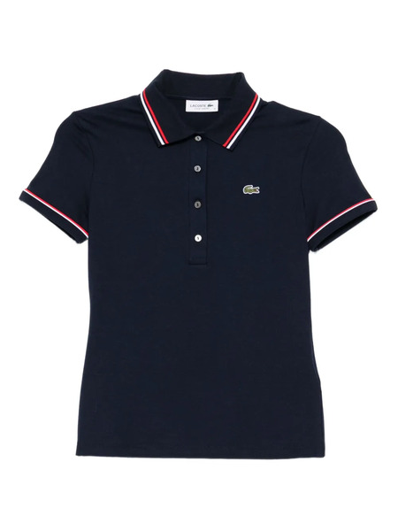  Lacoste Polo Con Logo Bordado - Azul 