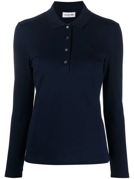  Lacoste Polo Con Parche Del Logo - Azul 