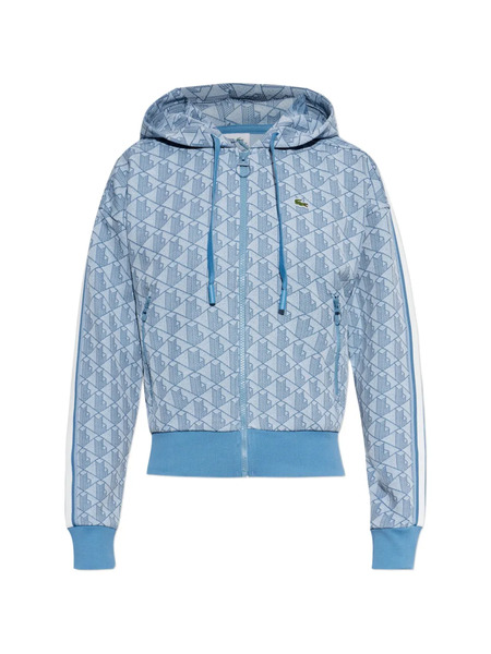  Lacoste Sudadera Con Capucha Y Monograma - Azul 