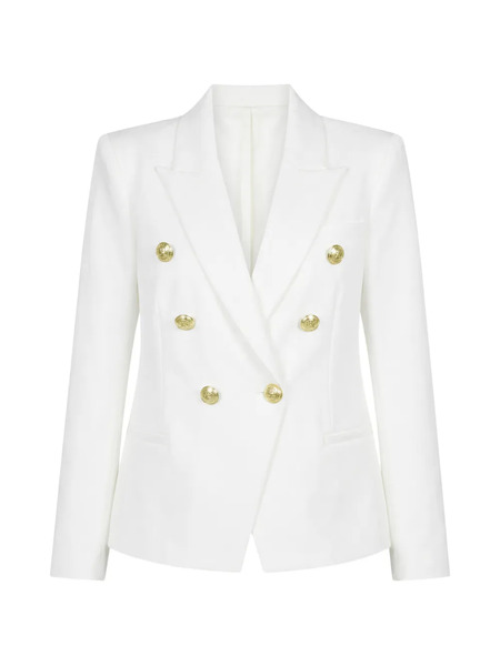 L'agence Marie Double-breasted Blazer - Blanco 