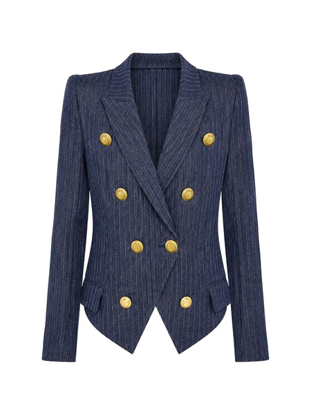  L'agence Solar Double-breasted Blazer - Azul 