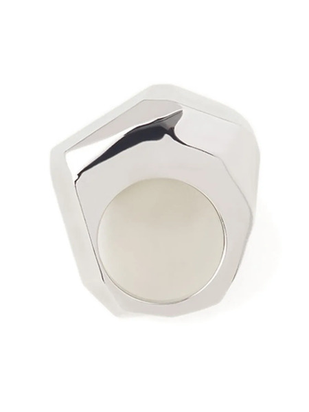  Lanvin Anillo Facetado - Plateado 