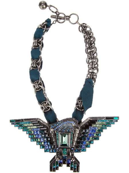  Lanvin 'borneo' Eagle Choker - Azul 