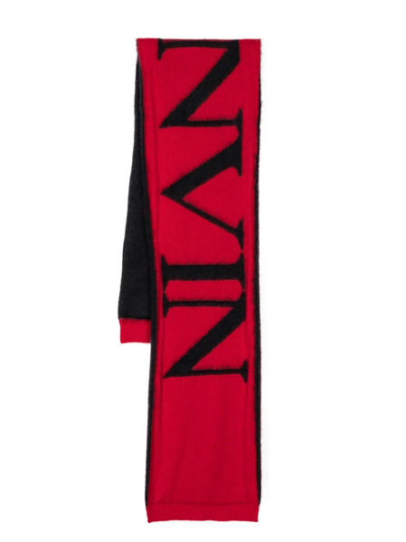  Lanvin Bufanda A Rayas - Rojo 
