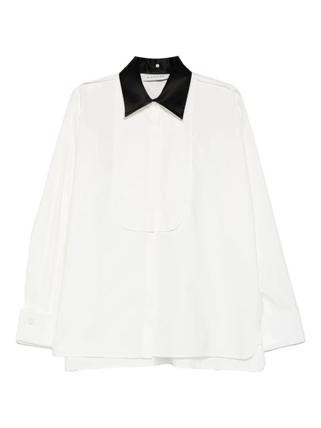  Lanvin Camisa Con Cuello En Contraste - Blanco 