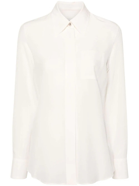 Lanvin Camisa De Seda - Blanco 